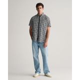 Gant Kurzarmhemd »Regular Fit Gingham Popeline Hemd strapazierfähig pflegeleicht kariert«, mit einer kleinen Logostickerei auf der Brusttasche