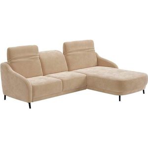 sit&more Ecksofa »Blues L-Form«, wahlweise mit Klapptisch und USB