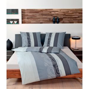 Janine Bettwäsche »DAVOS 6456«, (2 tlg.), hochwertige Mako Satin und kuschelige Biber (Flanell) Qualität, aus 100% Baumwolle, mit Reißverschluss, pflegeleicht, STANDARD 100 by OEKO-TEX® zertifiziert