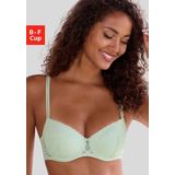 LASCANA Schalen-BH, mit Bügel aus blumiger Jacquardspitze, sexy Dessous