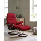 Stressless® Relaxsessel »Sunrise«, (Set, Relaxsessel mit Hocker), mit Signature Base, Größe S, Gestell Wenge