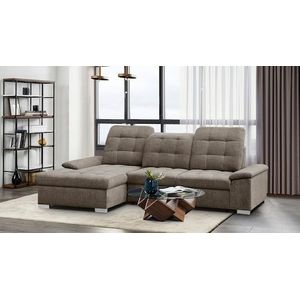 WERK2 Ecksofa Carmen, Sofa, Eckcouch mit Schlaffunktion, Bettkasten und Sitztiefenverstellung