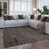 Wecon home Teppich »Hamptons EIGHTEEN«, rechteckig, 15 mm Höhe, Läufer, Kurzflor, Wohnzimmer, Schlafzimmer, elegant, robust, Streifen