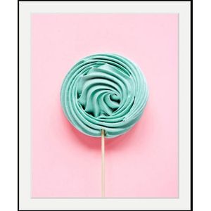 queence Bild »Lolli«, Süßigkeiten-Süßspeisen-Lebensmittel, HD Premium Poster-Druck inkl. Holzrahmen