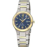 ETT Funkuhr »Everest Lady«, Armbanduhr, Solar, Damenuhr, analog, automatischer Kalender, Tag