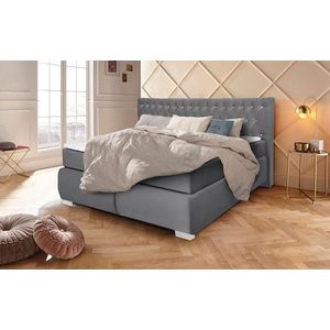 Leonique Boxspringbett »Rumba«, Taschenfederkern-Matratze in Härtegrad 3, in 4 Breiten, incl. Topper