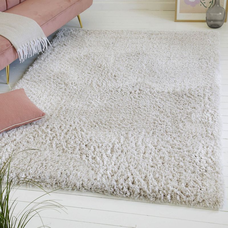 my home Hochflor-Teppich »Josetta, auch als Läufer erhältlich«, rechteckig, 50 mm Höhe, Langflor, Shaggy, dichter weicher Hochflor, uni farben, Wohnzimmer