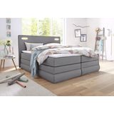 COLLECTION AB Boxspringbett »Ninoni«, inkl. Bettkasten, Topper und wahlweise mit LED-Beleuchtung, Liegefläche 180 x 200 cm