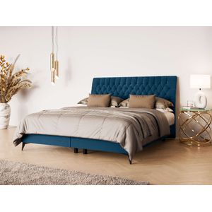 Leonique Polsterbett »SYDNEE mit Matratze und Topper, in 2 Breiten (160 und 180 cm)«, Boxspringbett mit Kopfteil, Bettkasten, Matratze (BFK/TFK) und Topper