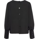 LASCANA Langarmbluse, mit Knopfleiste hinten, elegante Damenbluse, Business-Look