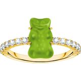 THOMAS SABO Fingerring »THOMAS SABO x HARIBO Schmuck: Ring mit Goldbär«, mit Kristallglas, Zirkonia (synth.)