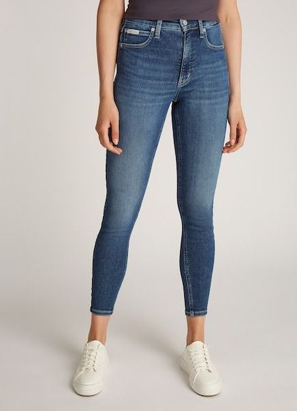 Calvin Klein Jeans Skinny-fit-Jeans »HIGH RISE SUPER SKINNY ANKLE«, mit Stoned wash Optik, mit Coinpocket