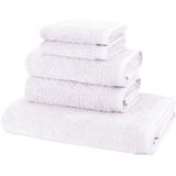 Möve Handtuch Set »Basic«, (Set, 5 St., 2 Gästetücher 30x50 cm-2 Handtücher 50x100 cm-1 Badetuch 80x150 cm), in hochwertigster Walkfrottier Qualität