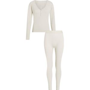 Calvin Klein Underwear Relaxanzug »L/S HENLEY & LEGGING«, (Set, 2 tlg.), mit tiefem Ausschnitt und Knopfleiste