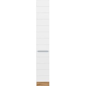 KOCHSTATION Apothekerschrank »KS-Luhe«, 30 cm breit, hochwertige MDF-Fronten mit waagerechter Lisene