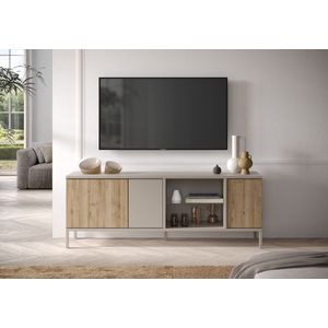 INOSIGN Lowboard »Gent Breite 160 cm, TV-Board mit 3 Türen u. 2 offenen Fächern«, TV-Möbel, TV-Kommode, TV-Schrank, Push-to-open Funktion