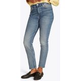 Tommy Hilfiger Slim-fit-Jeans »Slim Cigarette High Waist«, mit Logo-Badge, in blauer Waschung