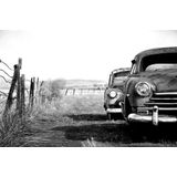 Papermoon Fototapete »Autos Schwarz & Weiß«