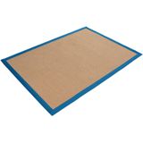 carpetfine Sisalteppich »Sisal«, rechteckig, 5 mm Höhe, mit farbiger Bordüre, Anti Rutsch Rückseite