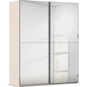 rauch Schwebetürenschrank »Kleiderschrank Schrank Garderobe Schlafzimmerschrank SCALE-DUO«, edle zweigeteilte Türen Spiegelfront und 3 Zierleisten MADE IN GERMANY