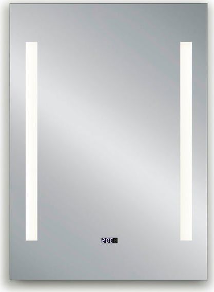 MIRRORS AND MORE LED-Lichtspiegel »Ilonka«, (1 St.), LED-Beleuchtung, integrierte Zeitanzeige