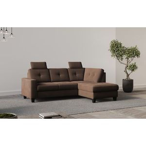 Places of Style Ecksofa »Varese«, Kreuznaht in beige