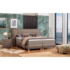 alina Boxspringbett »Luella«, ADA trendline Boxspringbett, inkl. Matratze und Viscoschaum-Topper