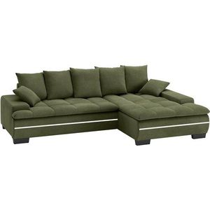 Mr. Couch Ecksofa »Haiti II, L-Form«, RGB-LED Beleuchtung, Kaltschaum, wahlweise mit Bett, Bettkasten