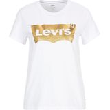 Levi's® Rundhalsshirt »THE PERFECT TEE«, mit Logo im Metallic-Holo Print