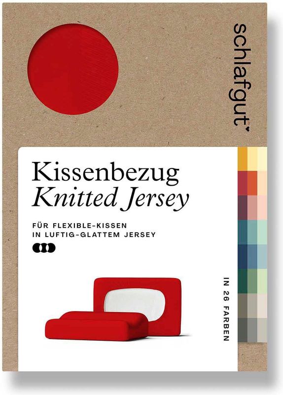 Schlafgut Kissenbezug »Pure flexibler Kissenbezug für Nackenstützkissen«, (1 St.), Bio-Baumwolle mit Elasthan, mit Gummizug, bügelfrei