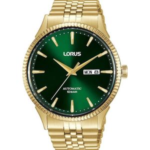 LORUS Automatikuhr, Armbanduhr, Herrenuhr, Datum, Edelstahlarmband, bis 10 bar wasserdicht
