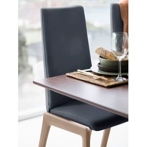 Stressless® Polsterstuhl »Laurel«, Leder PALOMA, High Back, Größe M, mit abgerundeten Beinen in Eiche natur