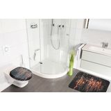 Sanilo Badaccessoire-Set »Vintage«, (Komplett-Set, 3 tlg.), bestehend aus WC-Sitz, Badteppich und Waschbeckenstöpsel
