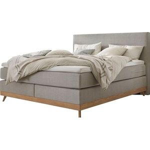 HASENA Boxspringbett »Scandia«, Massivholzrahmen und Füsse aus Eiche
