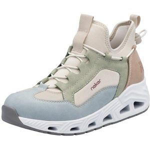 RIEKER Sport Slip-On Sneaker, High Top Sneaker, Schlupfschuh mit Schnellverschluss hinten