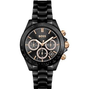 BOSS Multifunktionsuhr »NOVIA CERAMIC«, Quarzuhr, Damenuhr, Herrenuhr Armbanduhr, Keramik