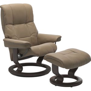 Stressless® Relaxsessel »Mayfair«, (Set, Relaxsessel mit Hocker), mit Hocker, mit Classic Base, Größe S, M & L, Gestell Wenge