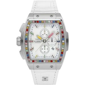 HAEMMER GERMANY Chronograph, Quarzuhr, Armbanduhr, Damenuhr, Lederarmband, verschraubte Krone, Tag