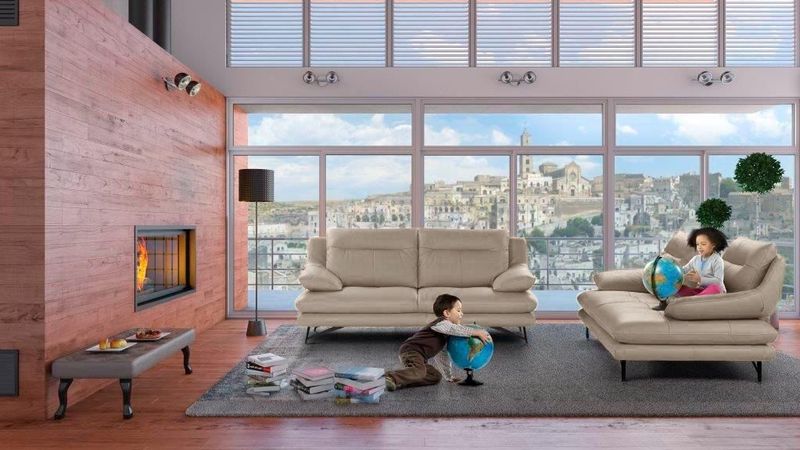 CALIA ITALIA 3-Sitzer »Cezanne, italienisches Design trifft erstklassigen Sitzkomfort, Leder«, Edles Designsofa in besonders langlebigen & pflegeleichten Lederarten