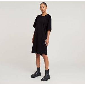 G-STAR Shirtkleid »Saddle sl loose t dress wmn«, mit Logo Stickerei