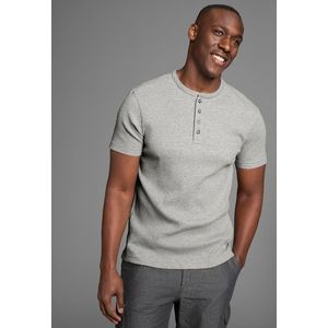 Bruno Banani Henleyshirt, in elastischer Rippenqualität