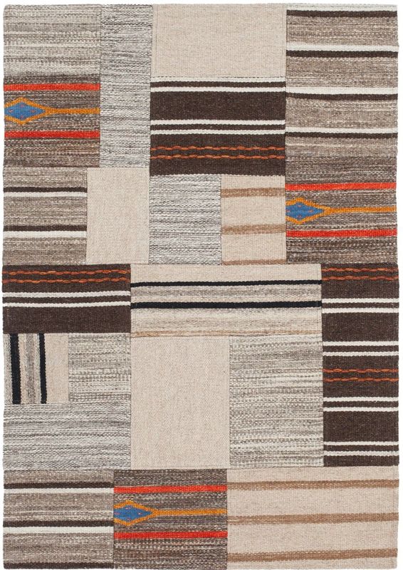 Kayoom Teppich »Radical 220«, rechteckig, 15 mm Höhe, Handgewebter Jacquard-Kilim, hochwertige Materialmischung