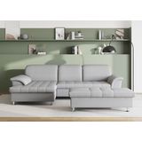 DOMO collection Ecksofa Franzi, wahlweise mit Bettfunktion, Bettkasten und Kopfteilverstellung