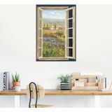 Artland Wandbild »Provence Fensterblick«, Bilder von Europa, (1 St.), als Alubild, Outdoorbild, Leinwandbild, Poster in verschied. Größen