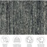 THEKO Wollteppich »Pure UNI«, rechteckig, 14 mm Höhe, Handwebteppich, meliert, reine Wolle, handgewebt