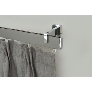 GARESA Innenlaufschiene »FLAT«, 1 läufig-läufig, Wunschmaßlänge, Rechteckprofil, Wandmontage, perfekter Lauf, modern, verlängerbar