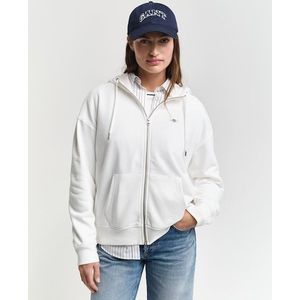 Gant Kapuzensweatjacke »SHIELD ZIP HOODIE«, Grafische GANT-Stickerei auf der Brust