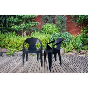 Kayoom 4-Fußstuhl »Stuhl Galerie, praktisch und gemütlich«, 1 St., modern, robust, pflegeleicht, für Indoor und Outdoor geeignet