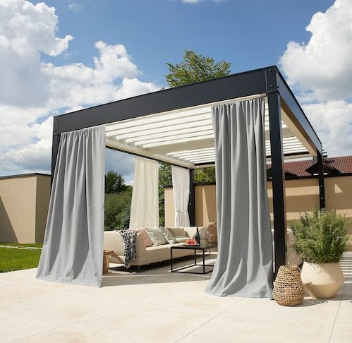 Neutex for you! Vorhang nach Maß »Outdoorvorhang SOLERO«, (1 St.), Uni Outdoorvorhang mit leichter Struktur