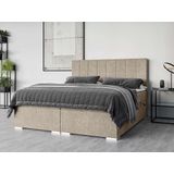 Places of Style Polsterbett »Ginoro mit Matratze und Topper, in 3 Breiten (140, 160 und 180 cm)«, Boxspringbett mit Kopfteil, Bettkasten, Matratze (BFK/TFK) und Topper